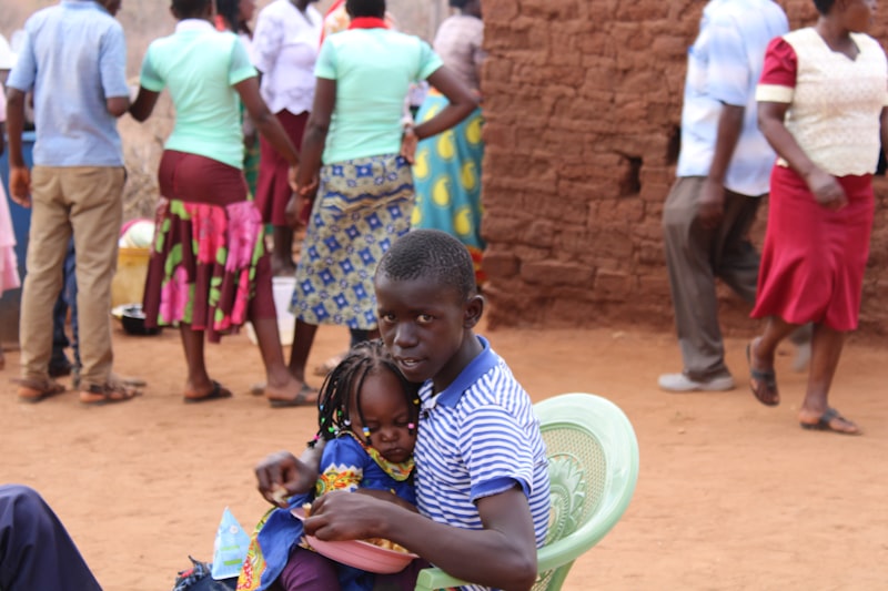 Father and daughter, Kenya community outreach